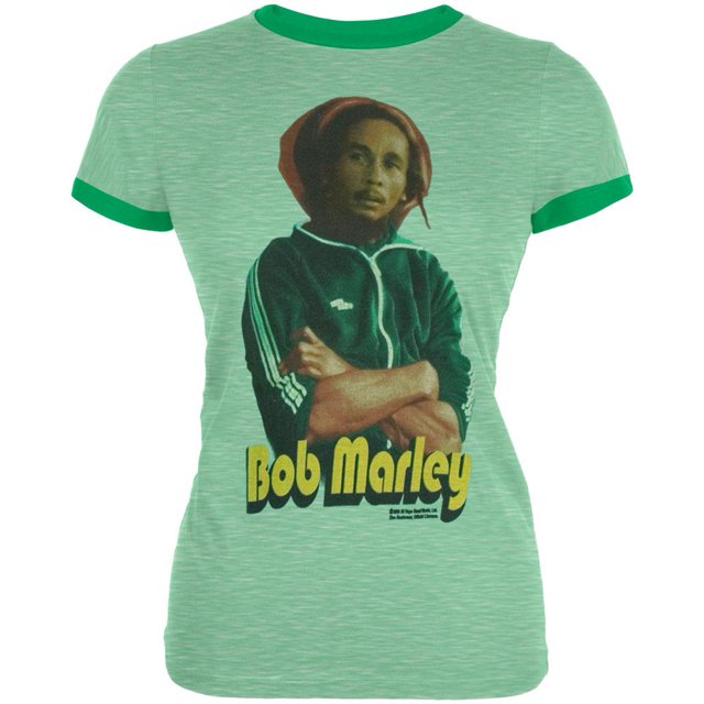 Bob Marley - Tough Juniors Ringer T-Shirt