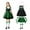 Green, variant on Teen Girls 4pc Cute Dirndl Dress Outfits Oktoberfest Traditional Performance Midi Dresses with Hairband Skirts Socks