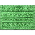 thumbnail image 1 of Ahgly Company Indoor Rectangle Abstract Emerald Green Modern Area Rugs, 2' x 3', 1 of 4