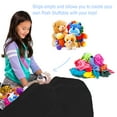 thumbnail image 3 of Posh Creations Bean Bag Stuffable Cover - Toy Organizer, Soft Cover, Kids, 4 ft , Black, 3 of 3
