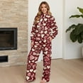 thumbnail image 4 of Xixirimido Heart Shapes Red Print Womens Sweatsuits 2 Piece Outfits Long Sleeve Sweatshirt Wide Leg Sweatpants Matching Set Fall Winter Fashion Tracksuit Oversized for Valentine's Day, X-Small, 4 of 7