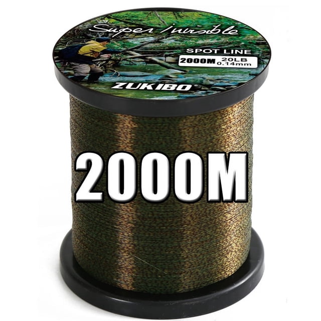 3000m Invisible Spotted Fishing Line Japan Super Strong Monofilament Line Fluorocarbon Coated Nylon Fly Sink Line pesca 2000M 0.235MM 12LB 5.4KG