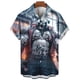thumbnail image 5 of Camisas de animales para hombres, ropa para hombres con estampado de guerrero orco, camisetas casuales de manga corta para uso diario, camisetas holgadas de gran tamaño, 5 of 5