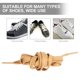 thumbnail image 4 of unbranded 1Par Cordones Planos De Encerados Para Deportivos Y Casuales Marrón, 4 of 8