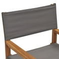 thumbnail image 5 of vidaXL Chaise de Réalisateur en Bois de Teck Massif Gris, 5 of 5