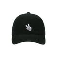thumbnail image 2 of Disney Mickey Mouse Glove Black Unstructured Baseball Cap, 2 of 7