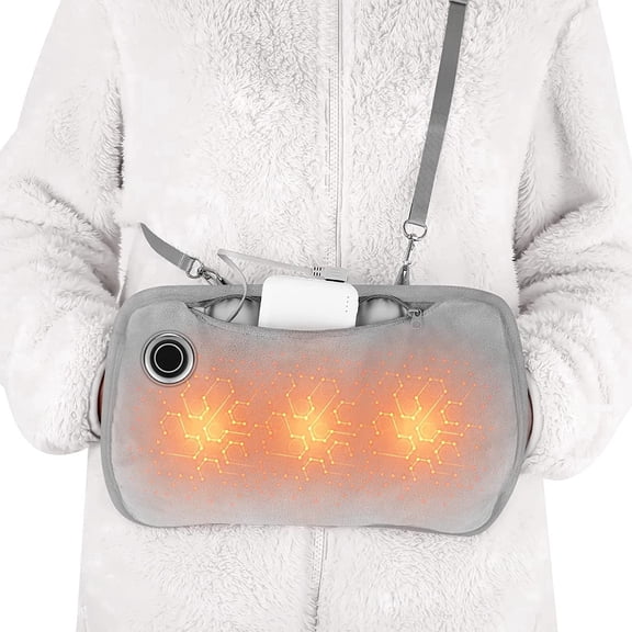 Hand Warmers Rechargeable,Portable Electric Heated Gloves,Graphene Handwarmers Bag with 3 Heat Modes Double-Sided Heating, Fast Heating Pad Pouch Gifts for Women,Men,Kids,Camping