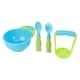 thumbnail image 2 of Sailing Juego de triturador de alimentos para bebés, tazón para alimentos frescos con succión y cucharas (4 piezas, azul y verde), 2 of 10