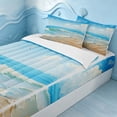 thumbnail image 2 of Erosebridal Hawaiian Beach Zipper Twin Comforter Sets with Fitted Sheet and 2 Pillowcases, Summer Zipper Bedding Set, 2 of 7