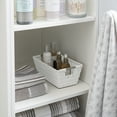 thumbnail image 6 of Simplify Small Shelf Rattan Tote Storage Basket in White, 6 of 7
