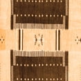 thumbnail image 1 of Ahgly Company Indoor Square Abstract Orange Modern Area Rugs, 6' Square, 1 of 4