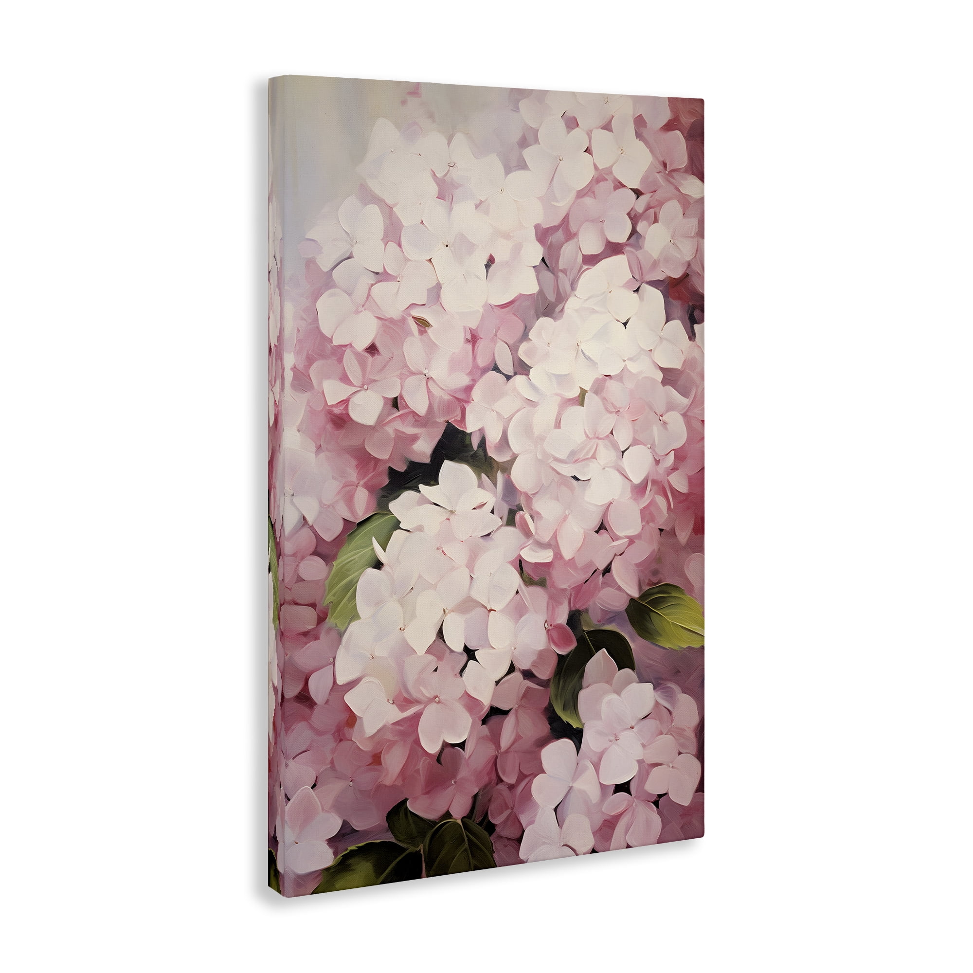 Stupell Industries Blush Pink Hydrangeas Botanical & Floral Painting Gallery Wrapped Canvas Art Print Wall Art, 20 x 30