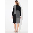 thumbnail image 3 of Catherines Women's Plus Size Colorblock Sweater Dress, 3 of 3