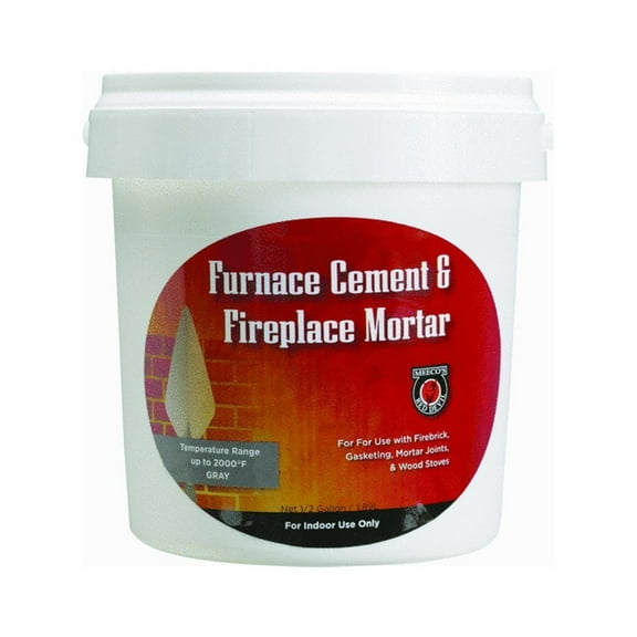 MEECO MFG 1355 1/2GAL Furnace Cement, Grey