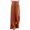 Orange, variant on Women Casual Elastic Waist Wide Leg Trousers Business Work Long Pants