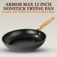 thumbnail image 4 of GraniteStone Armor Max 12 Inch Nonstick Frying Pan, 8x Longer Lasting Non Stick Hard Anodized Aluminum Frying Pan, Easy Clean, Oven Safe, Electric Stovetop Compatible, 4 of 9