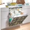 thumbnail image 2 of Yayeee Magnetic Dishwasher Cover for The Front Decoration Home Kitchen Machine Sticker Protector, Golden Elegance, 2 of 6