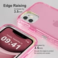 thumbnail image 4 of for iPhone 15 Plus Case, Heavy Duty Shockproof Protection Phone Cases, Anti-Drop, Triple Layer Transparent Protective Cover Compatible with iPhone 15 Plus, 6.7 inch,Crystal Pink, 4 of 6