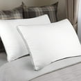thumbnail image 3 of JML Down Alternative Bed Pillow with Brushed Microfiber Cover and Gusset, 2 Pack, Queen, 20"x26", 3 of 5