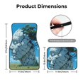 thumbnail image 5 of Naloa Cracked Earth Head Tree Car Foot Mat Set of 4 Pieces - Universal Floor Liner Neoprene Full Set Floor Mats for Cars Trucks SUV, 5 of 7