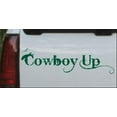 thumbnail image 1 of Cowboy Up With Hat Car or Truck Window Decal Sticker, 1 of 1