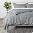 thumbnail image 2 of Bare Home Luxury Duvet Cover and Sham Set - Premium 1800 Collection - Ultra-Soft - Full, Heather Charcoal, 3-Pieces, 2 of 6