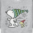 thumbnail image 3 of Peanuts - Snoopy Woodstock Skate - Men's Crew Neck Fleece Pullover, 3 of 6