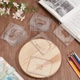 thumbnail image 5 of Pack of 8 Oval Inlay Template Set 4 Inch Router Template Acrylic Router Jig Template Router Stencils Drawing Scale Ruler Measuring Tool, 5 of 7