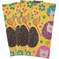thumbnail image 6 of Colorful Hedgehogs Kitchen Dish Towels Set of 6 Absorbent Hand Towels, Lint-Free 18"x28" Flowers Butterfly Spring Fast Drying Hanging Dishcloths for Cooking Baking Home Clean, 6 of 7