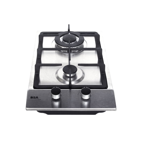 Parrilla Empotrable a Gas Disa Home 2 Quemadores Encendido Electrónico Acero Inoxidable 32 x 51 cm