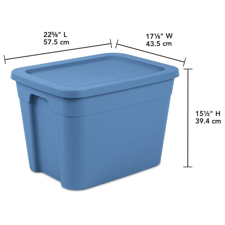 sterilite clear 18 gallon tote