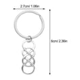 thumbnail image 2 of Key Chain Infinite Symbol Keychain Decorative Key Ring Pendant Bag Accessory, 2 of 8