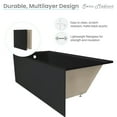 thumbnail image 6 of Voltaire 48" x 32" Left-Hand Drain Alcove Bathtub with Apron in Matte Black, 6 of 8