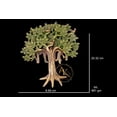 thumbnail image 2 of Brass Kalpavriksha Tree, 8-Inch, Tree of Life Sculpture with Golden Roots, 2 of 9
