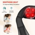 thumbnail image 4 of Shiatsu Neck & Shoulder Massager with Heat Corded Electric Deep Kneading Wrap Massager with 8 Nodes, Bi-Direction Control, 2 Intensities, 4 of 5