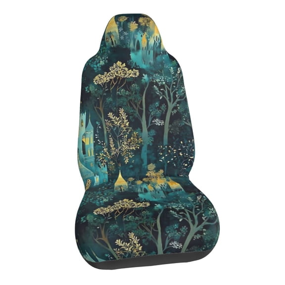 Forest Castle Car Seat Covers Stretch Car Seat Protectors Universal Fit