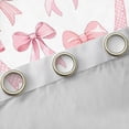 thumbnail image 4 of Homewish Kawaii Bowtie Ribbon Black Out Curtains,Polka Dots Bowknot Curtains Pack of 2 (42x63 Each),Pink White Bedroom Curtains For Girl Kids,Luxury Bedroom Decor, 4 of 6
