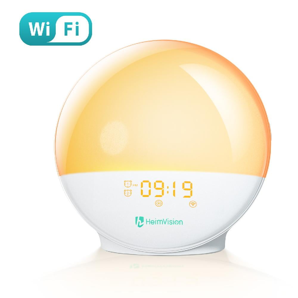 Smart Wake up Light Sleep Aid Digital Alarm Cloc HeimVision Sunrise Alarm Clock 