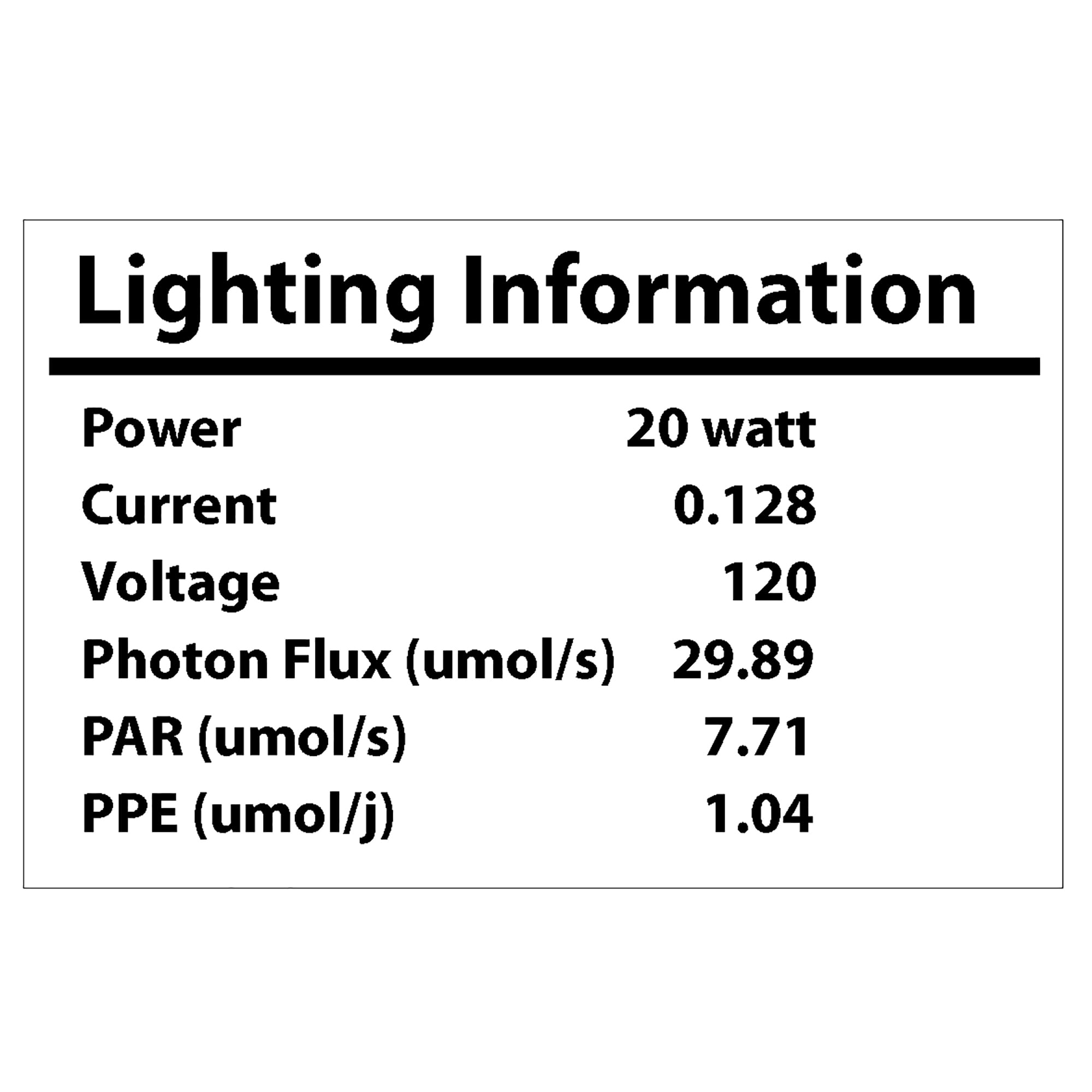 Great Value LED Plant Grow Light, 20W 2 Foot Plug-in Fixture, Non-dimmable, Large plant Light, 1-Pack