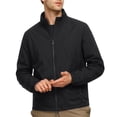 thumbnail image 4 of Mens Waterproof Jacket Lightweight Zip Up Hoodless Outwear Jacket Spring Fall Fashion Casual Daily Pocket Coat Business Commute Windbreaker with Pockets, 4 of 5