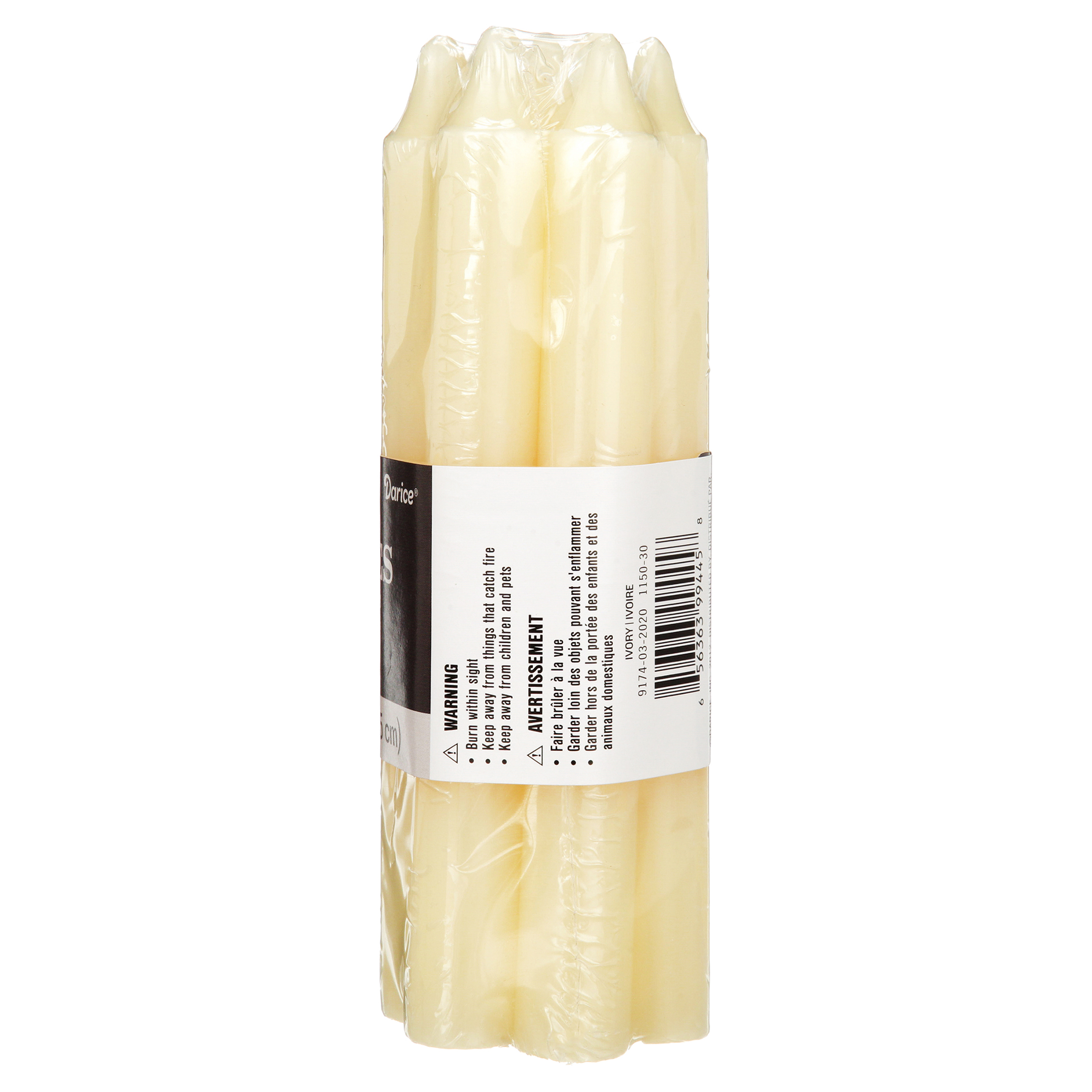 Taper Candles: 7 Inches Ivory Taper Candles, 7 Pack - image 6 of 7