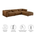 thumbnail image 2 of Auren 4-Piece Sofa Set in Coffee, 2 of 9