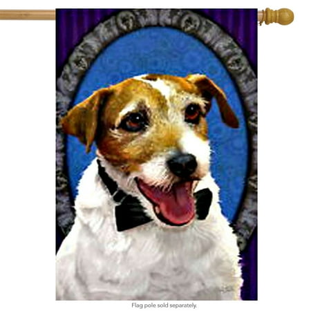 Best Friend Usa Flag - Jack Russell Dog House Flag Man's Best Friend Pup Banner by Evergreen 29