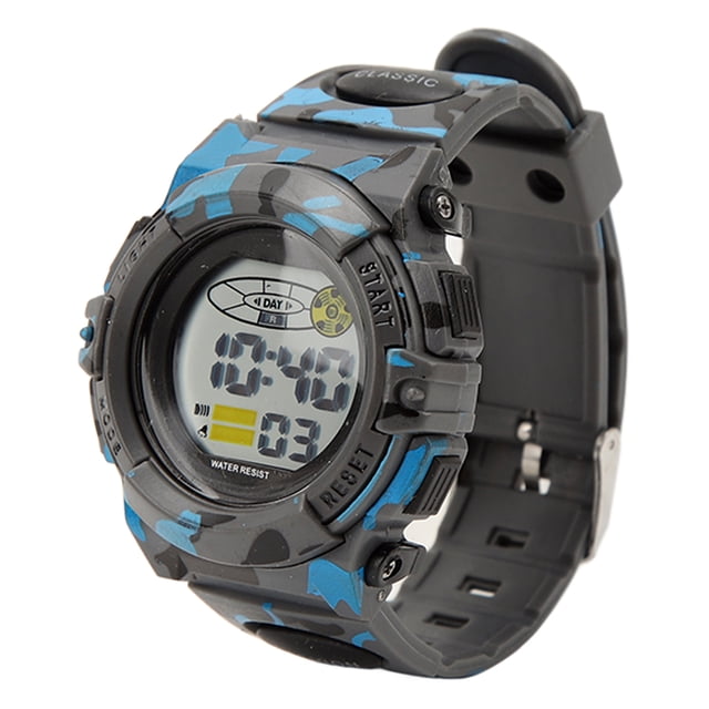Reloj Deportivo de 12 24 Horas Reloj Digital Reloj Cronógrafo Noctilucente a Prueba de Agua para Hombres Regalo para Estudiantes Color de Camuflaje Al Aire Libre ANGGREK Otros