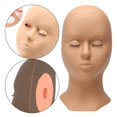 thumbnail image 1 of pitrice Silicone Training Mannequin Head for Training Profession Use Face Head Coffee Head Mold, 1 of 9