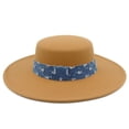 thumbnail image 2 of SRZYMJ Wide Brim Boho Western Hat for Women and Men - Felt Rancher Fedora Hat, 2 of 3