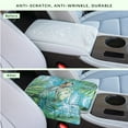 thumbnail image 4 of Renewold Car Center Console Armrest Cover Anti-slip Armrest Storage Box Mat Anti-scratch Middle Console Pad Protective Cover Universal Fit Most Vehicle SUV Truck, Sea Turtle Palm Leaf Wood Grain, 4 of 9
