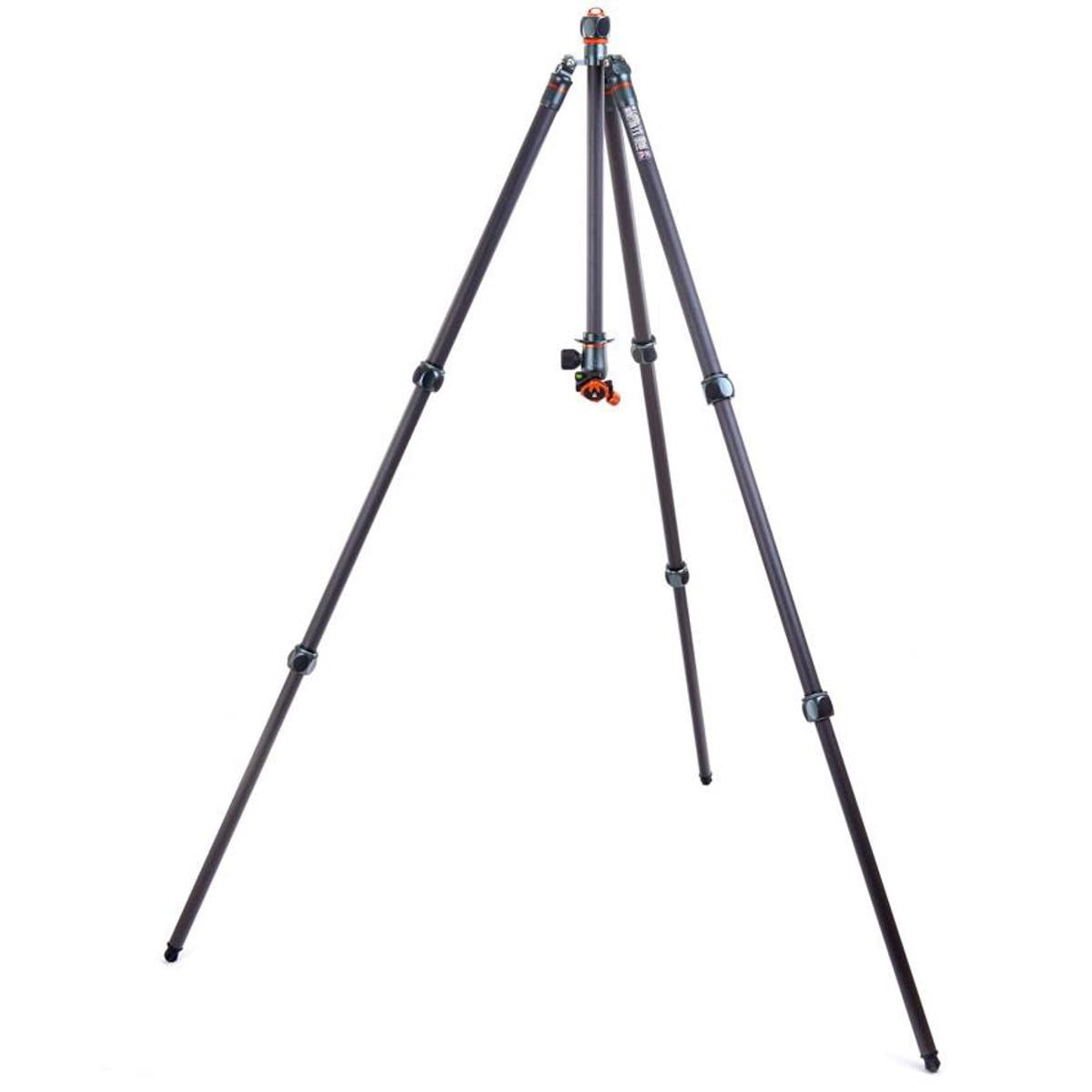3 Legged Thing Winston 2.0 3-Section Carbon Fiber Tripod with AirHed Pro Ball Head, Metallic Slate Gray