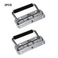 thumbnail image 3 of Kearding Manijas plegables de acero duradero de 2 piezas para un acceso conveniente Manijas de caja de hardware de acero inoxidable Decoración del hogar, 3 of 6