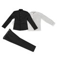 thumbnail image 1 of Bewildely 1/6  Coat Pants Shirt Set Body 12'' for Male Figure Juguetes Traje Túnica China Negro, 1 of 6
